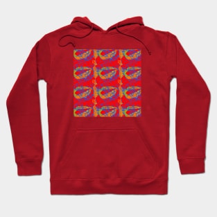 Bubbly Lines pattern Hoodie